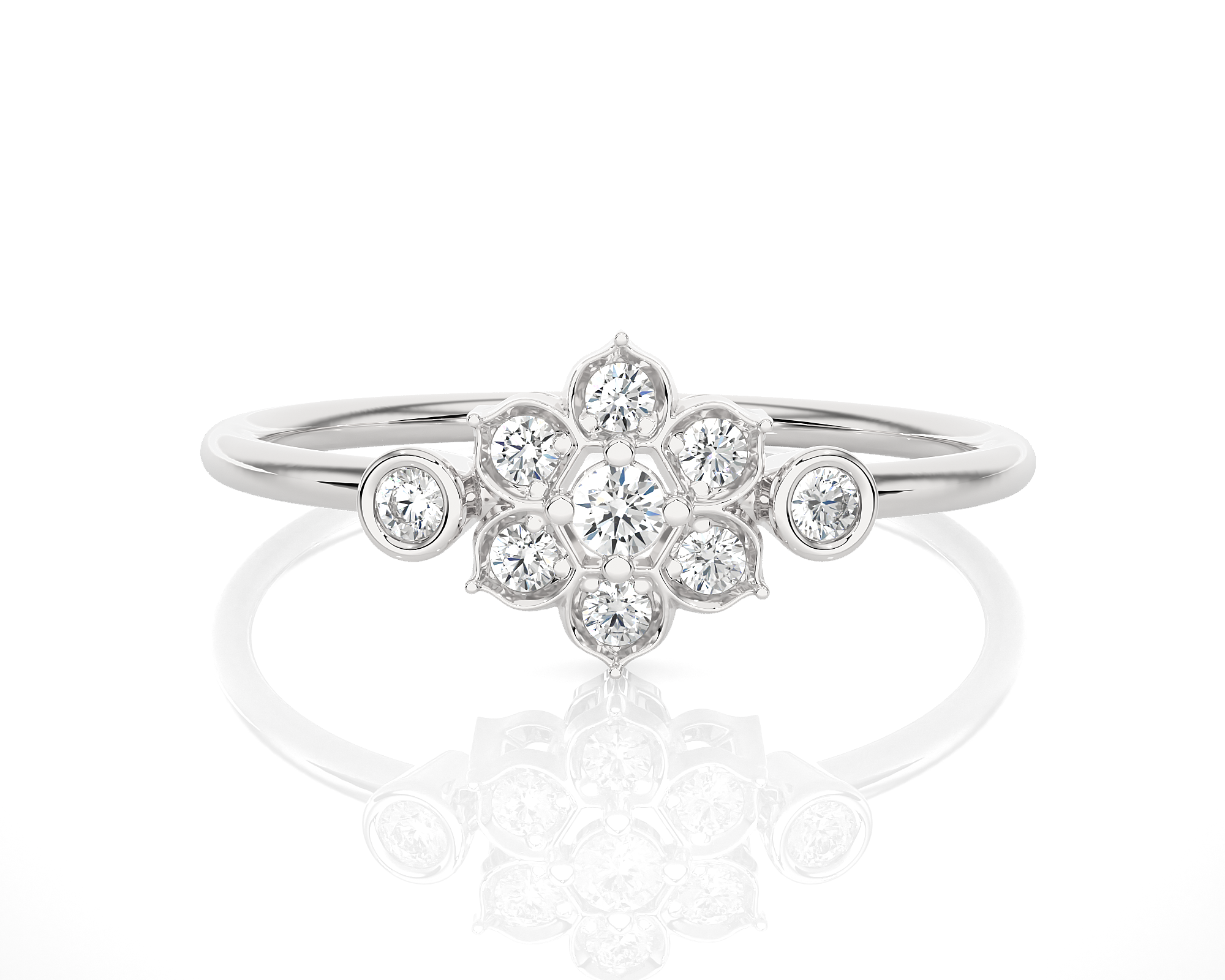 1/6 ctw Round Lab Grown Diamond Ring