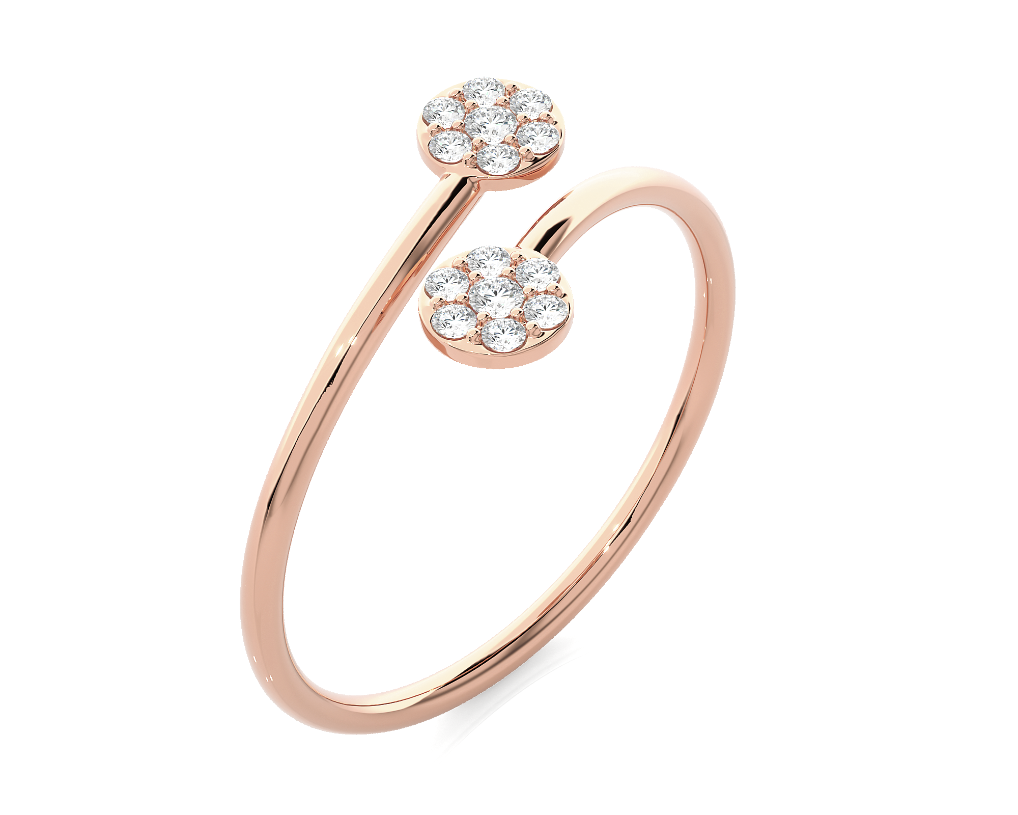 1/8 ctw Round Lab Grown Diamond Ring