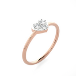 1/6 ctw Round Lab Grown Diamond Ring