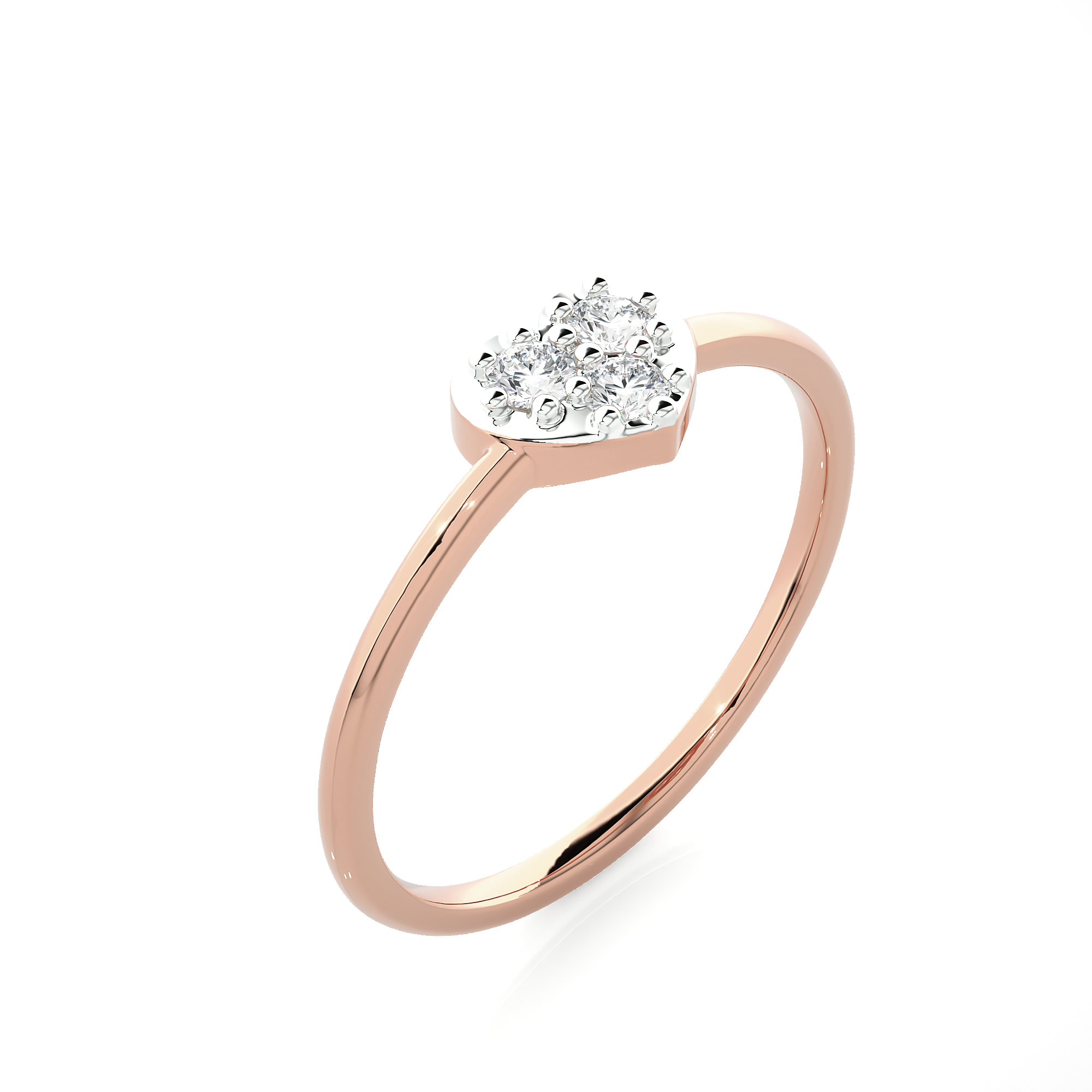 1/6 ctw Round Lab Grown Diamond Ring