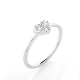 1/6 ctw Round Lab Grown Diamond Ring