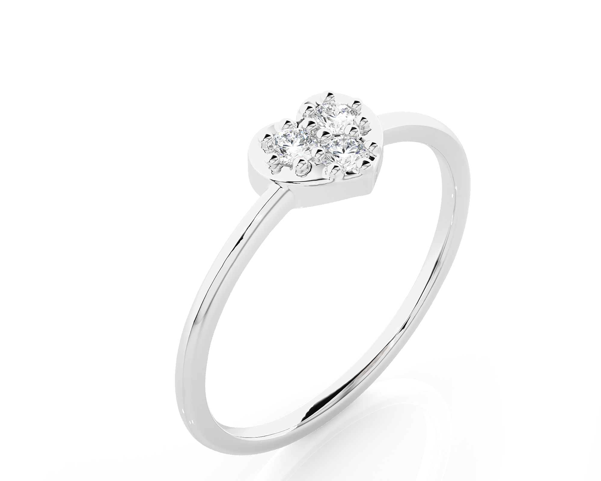 1/6 ctw Round Lab Grown Diamond Ring