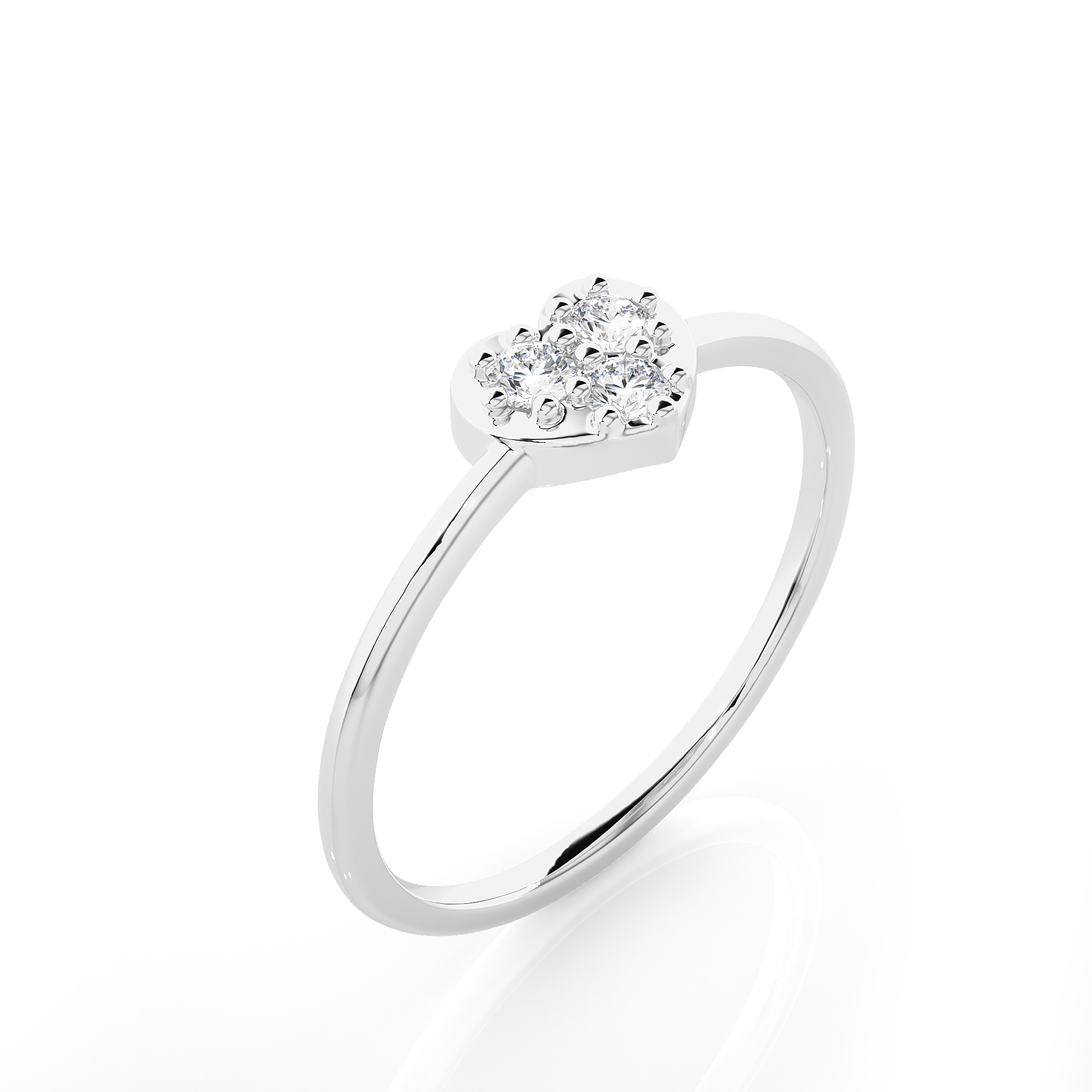 1/6 ctw Round Lab Grown Diamond Ring