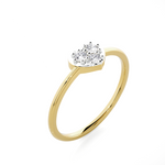 1/6 ctw Round Lab Grown Diamond Ring