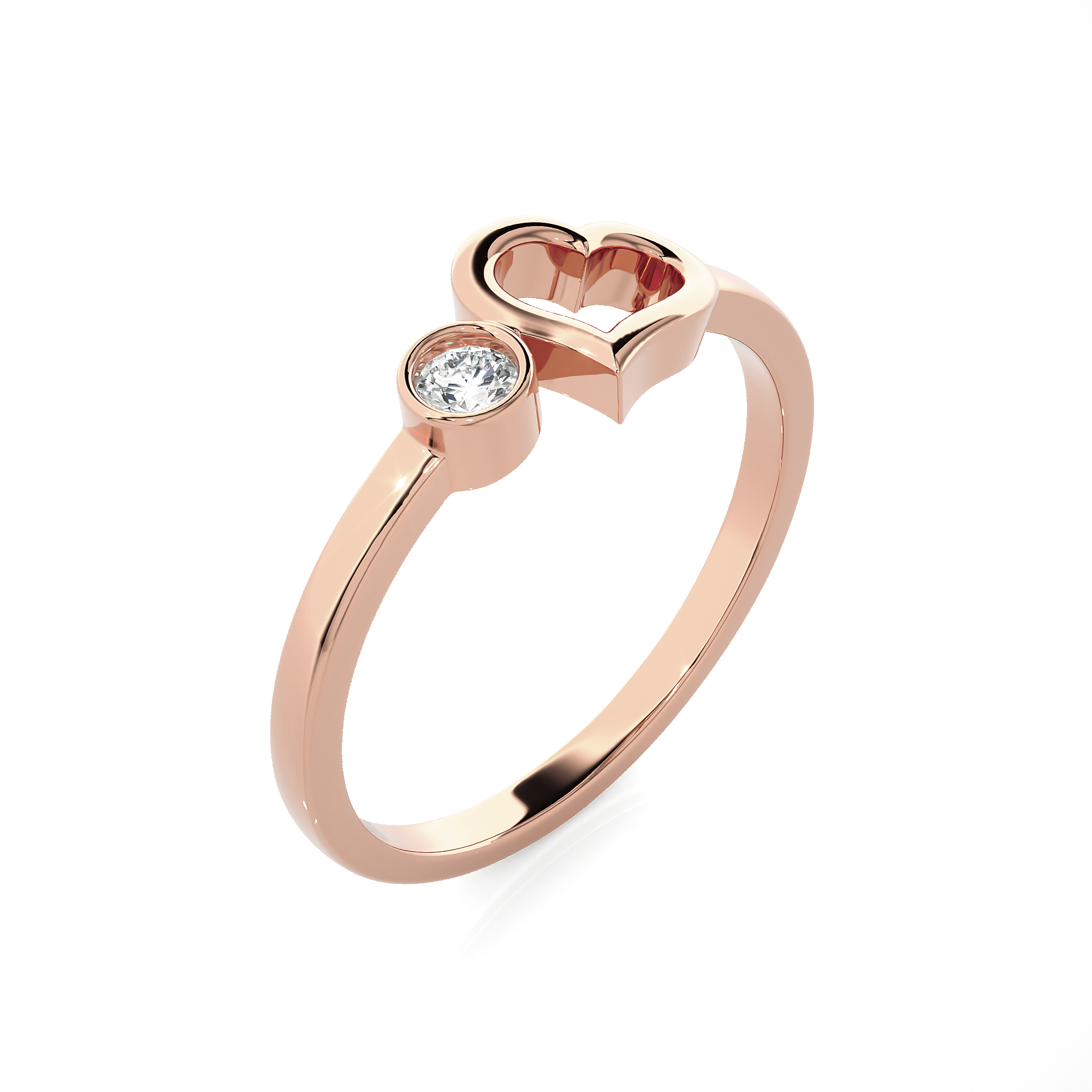 1/15 ctw Round Lab Grown Diamond Ring