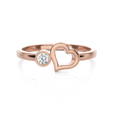 1/15 ctw Round Lab Grown Diamond Ring