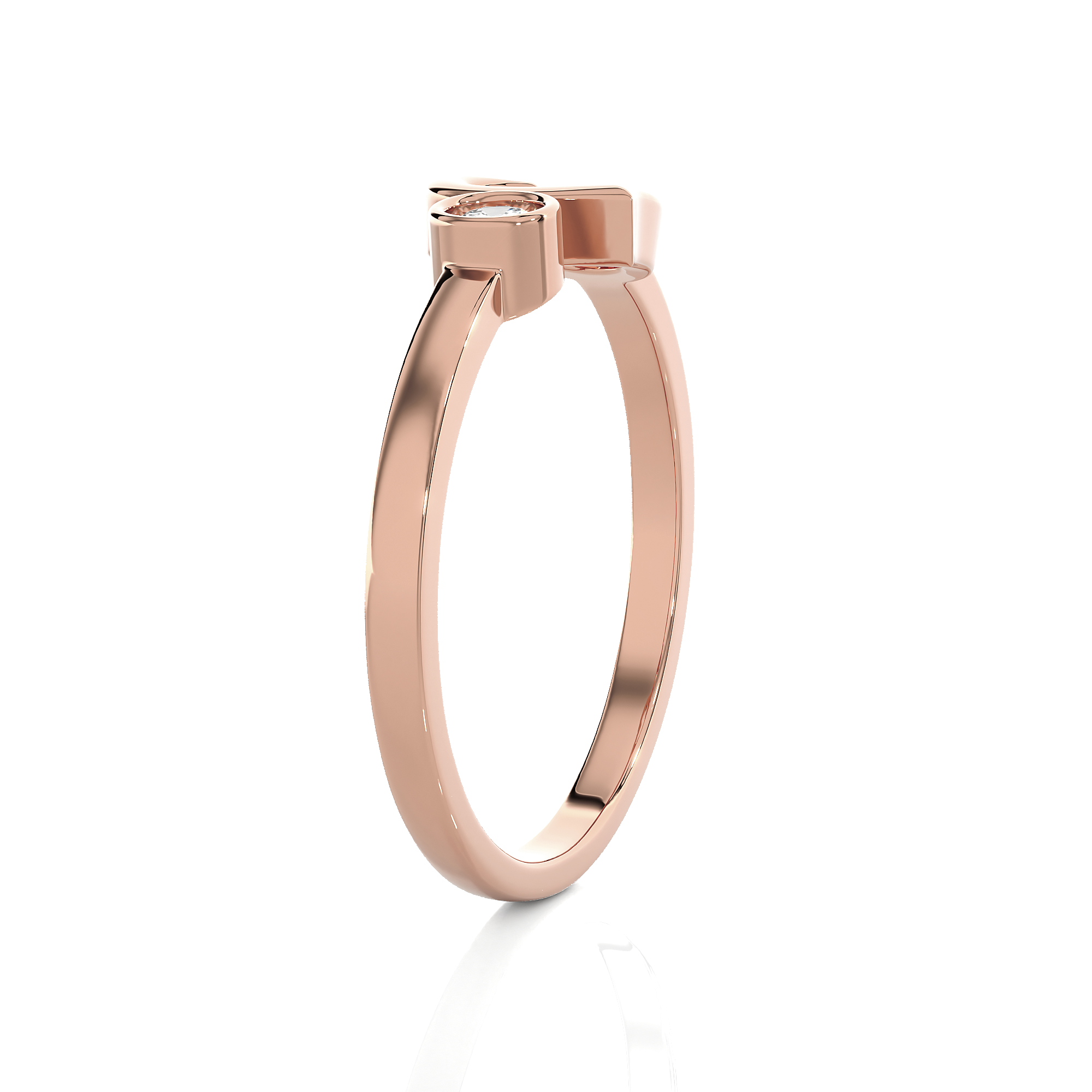 1/15 ctw Round Lab Grown Diamond Ring