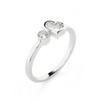 1/15 ctw Round Lab Grown Diamond Ring