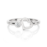 1/15 ctw Round Lab Grown Diamond Ring