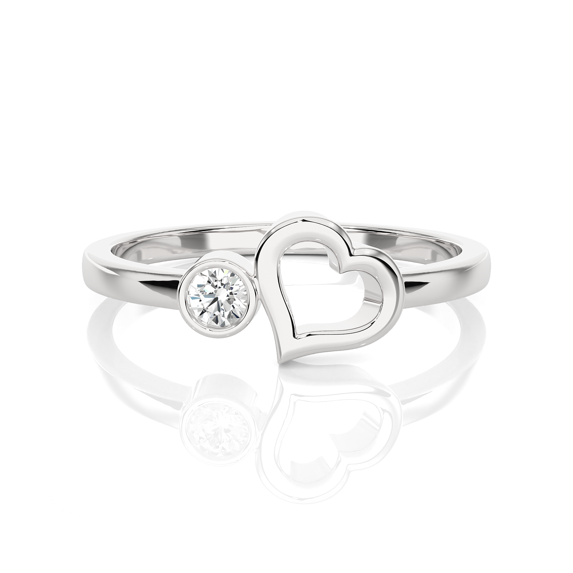 1/15 ctw Round Lab Grown Diamond Ring