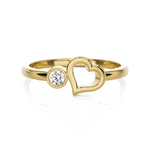 1/15 ctw Round Lab Grown Diamond Ring