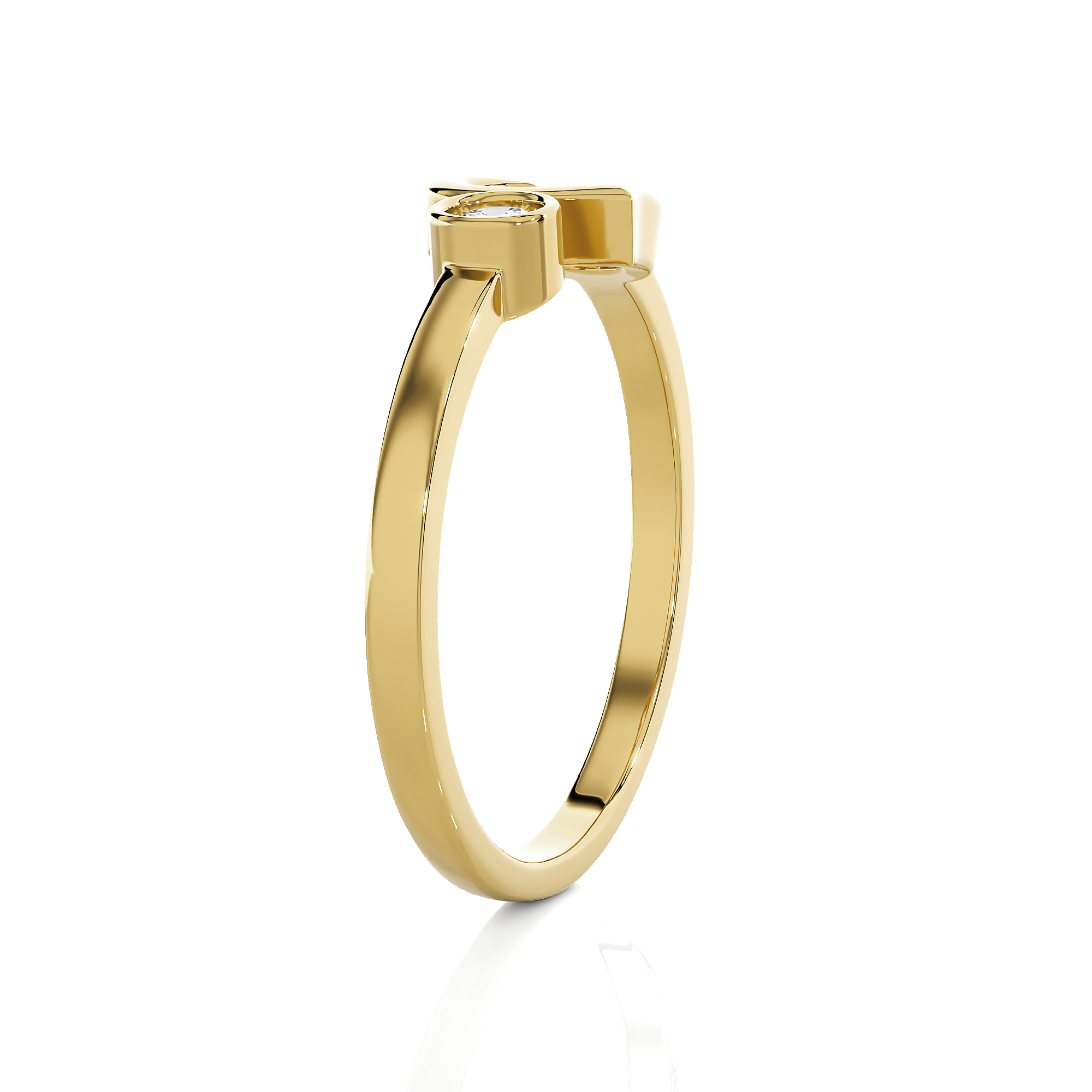 1/15 ctw Round Lab Grown Diamond Ring