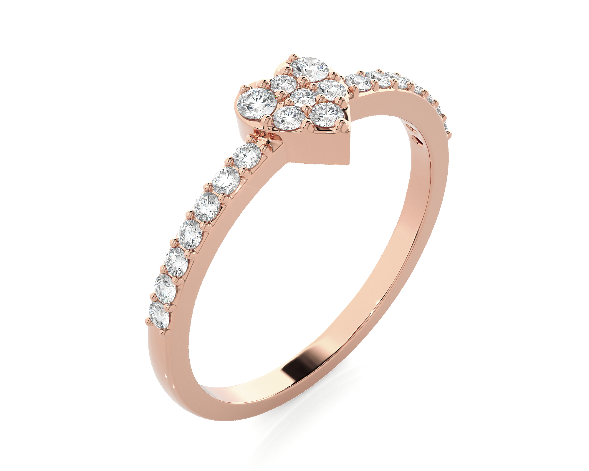 1/3 ctw Round Lab Grown Diamond Ring