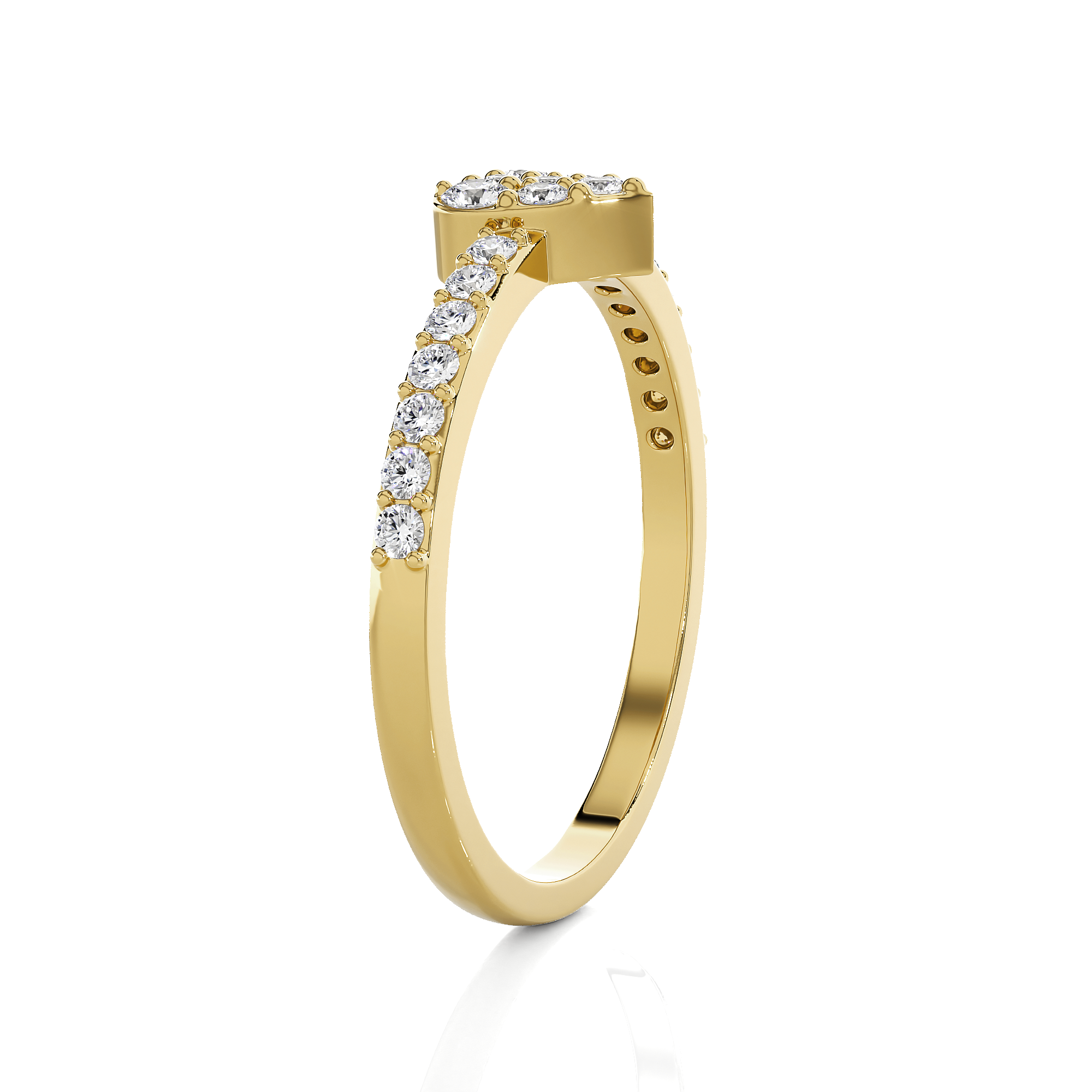 1/3 ctw Round Lab Grown Diamond Ring
