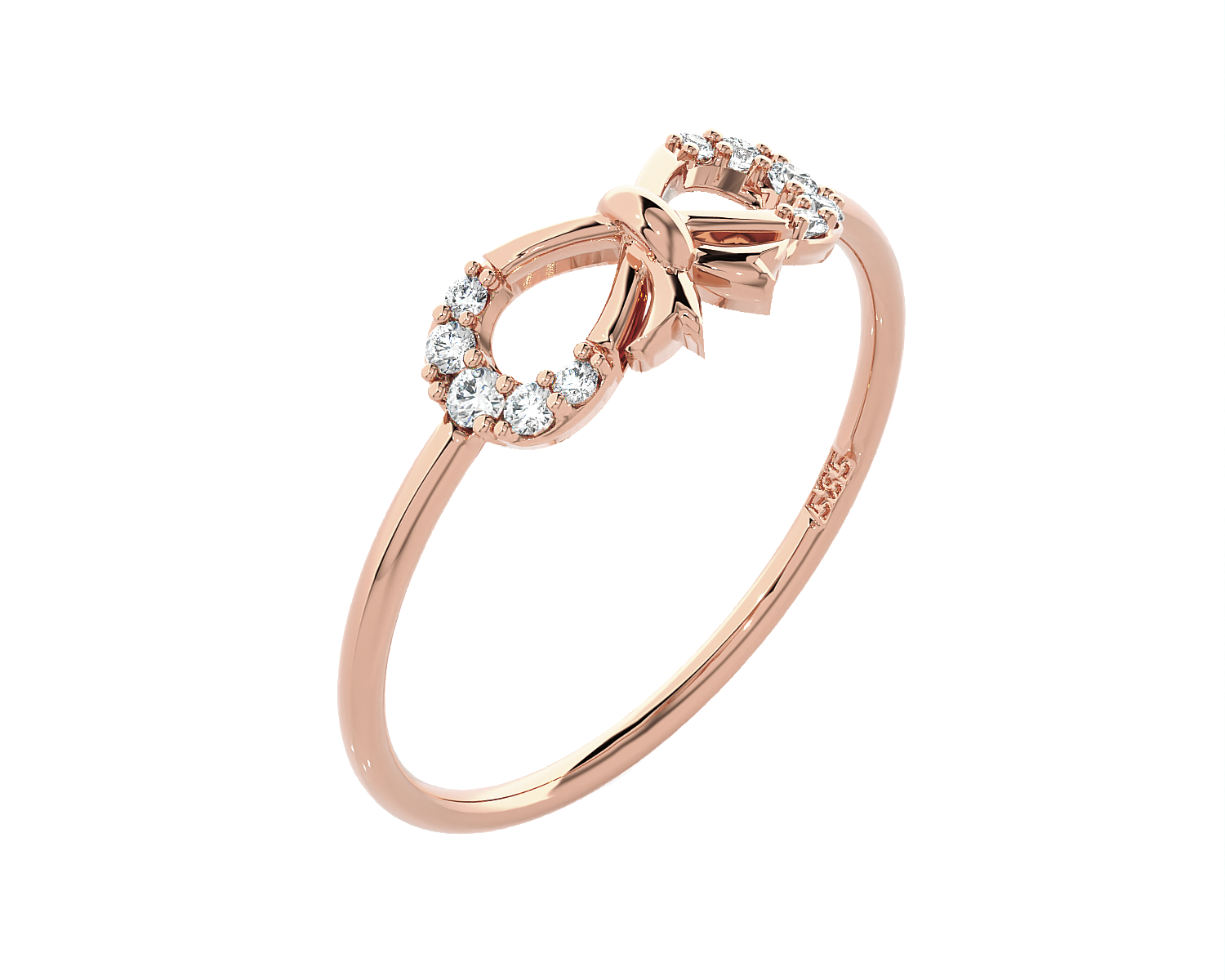 1/10 ctw Round Lab Grown Diamond Ring