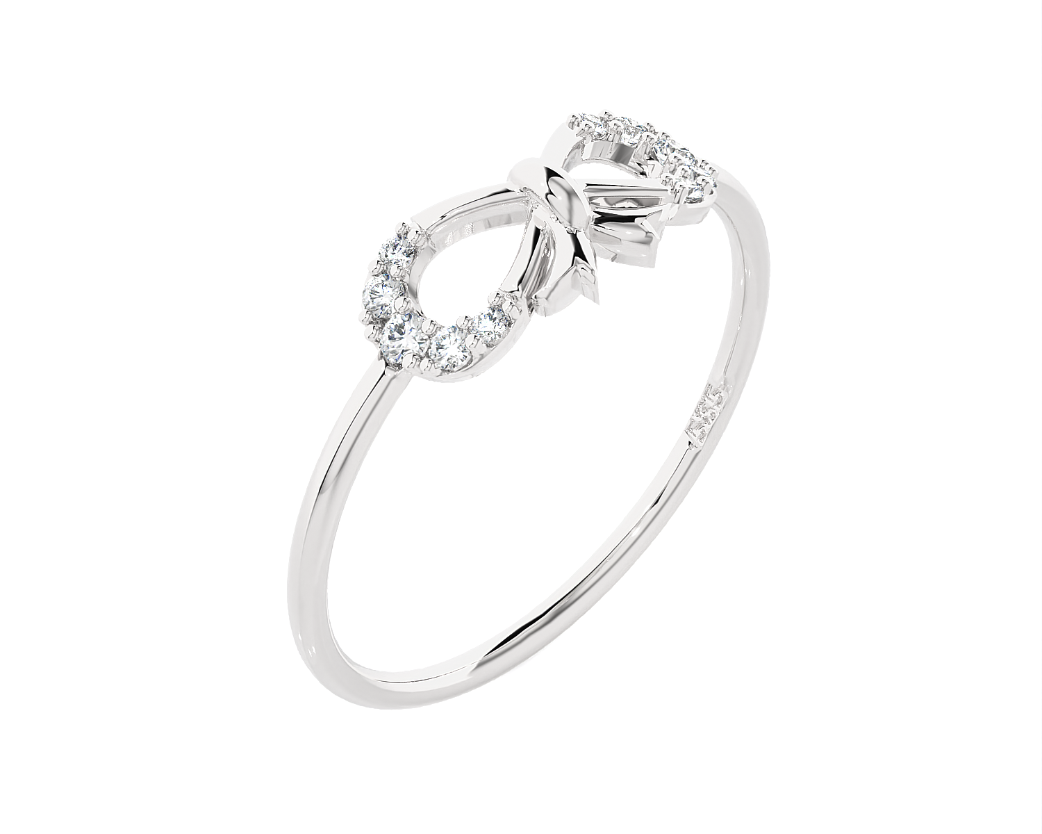 1/10 ctw Round Lab Grown Diamond Ring