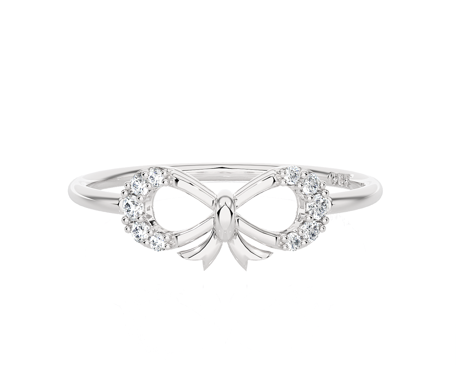1/10 ctw Round Lab Grown Diamond Ring