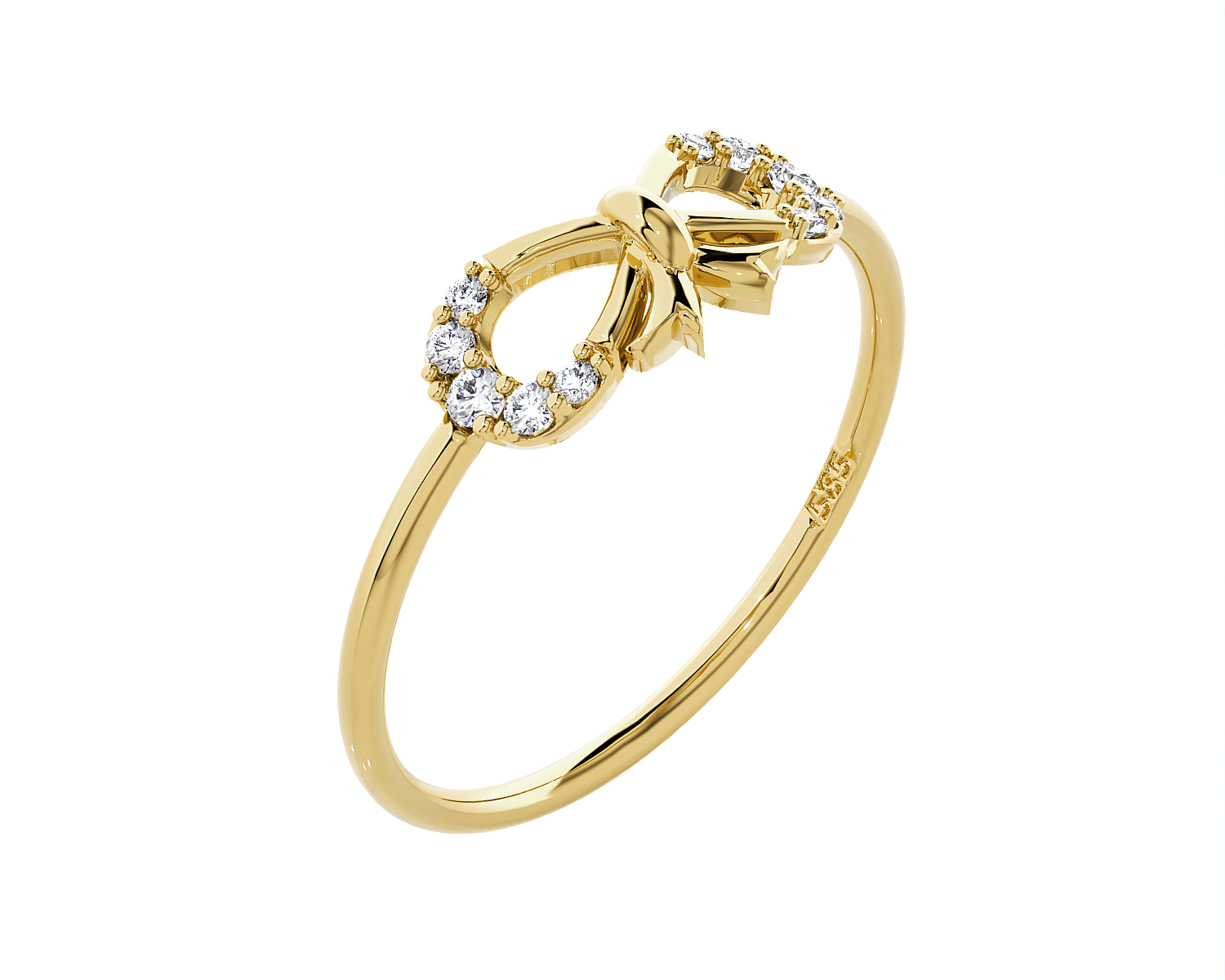 1/10 ctw Round Lab Grown Diamond Ring