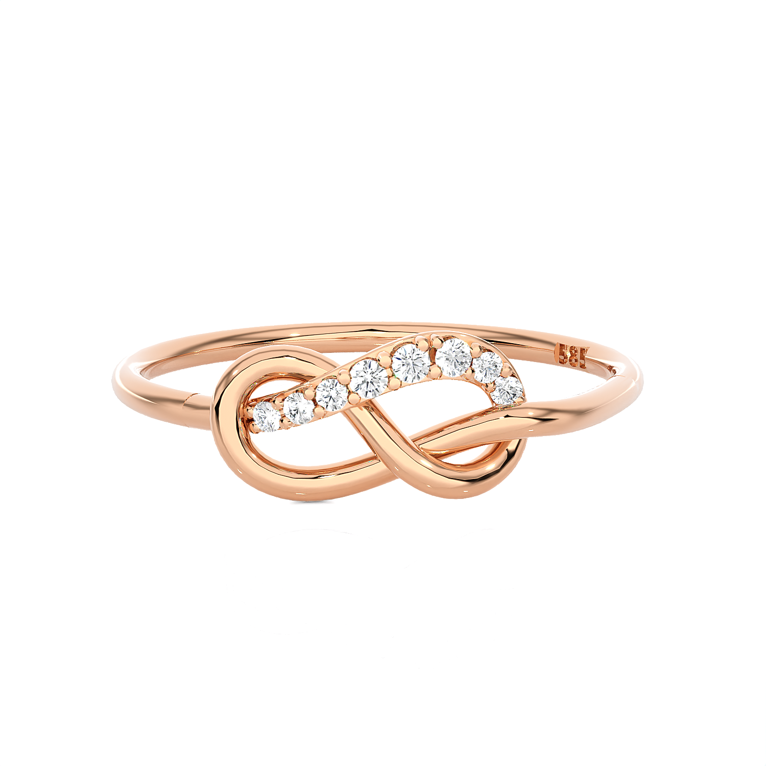 1/10 ctw Round Lab Grown Diamond Ring