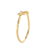 1/10 ctw Round Lab Grown Diamond Ring
