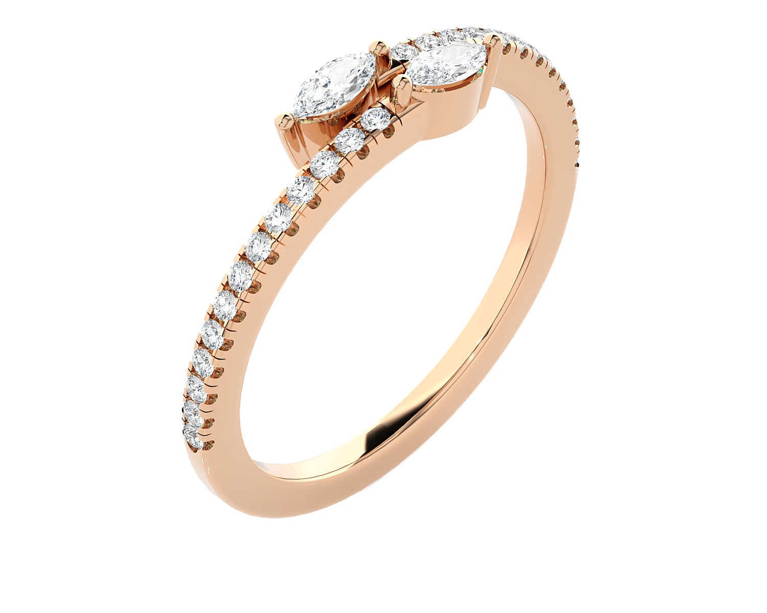 1/3 ctw Marquise Lab Grown Diamond Ring