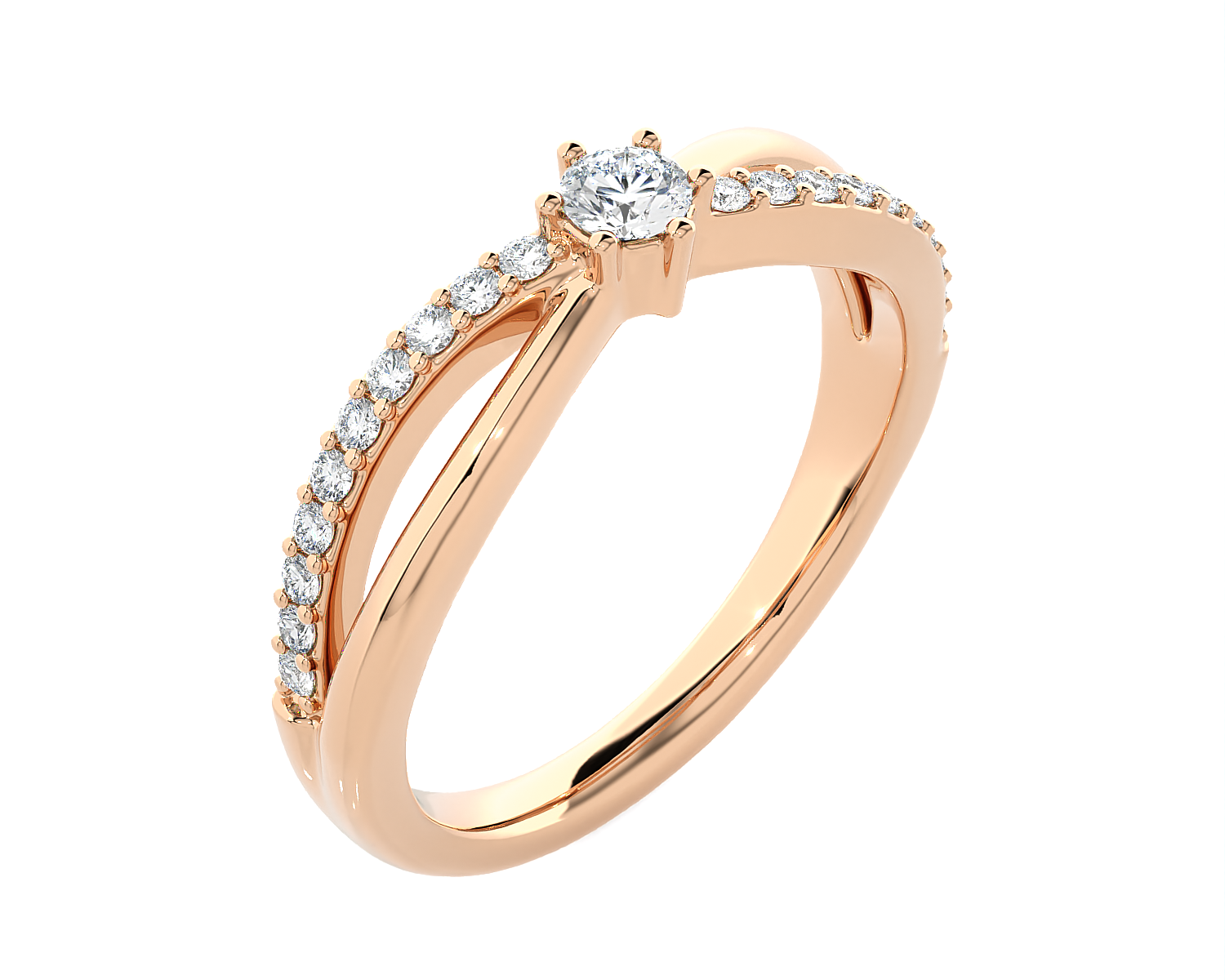 1/3 ctw Round Lab Grown Diamond Ring