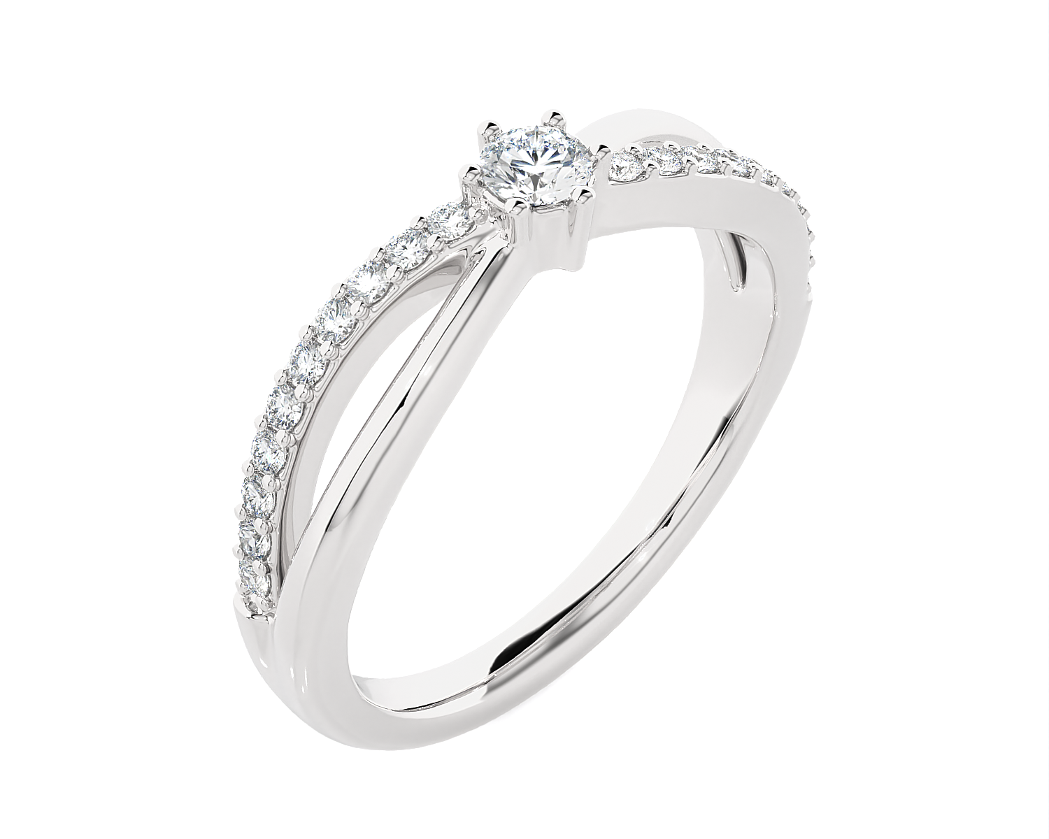 1/3 ctw Round Lab Grown Diamond Ring