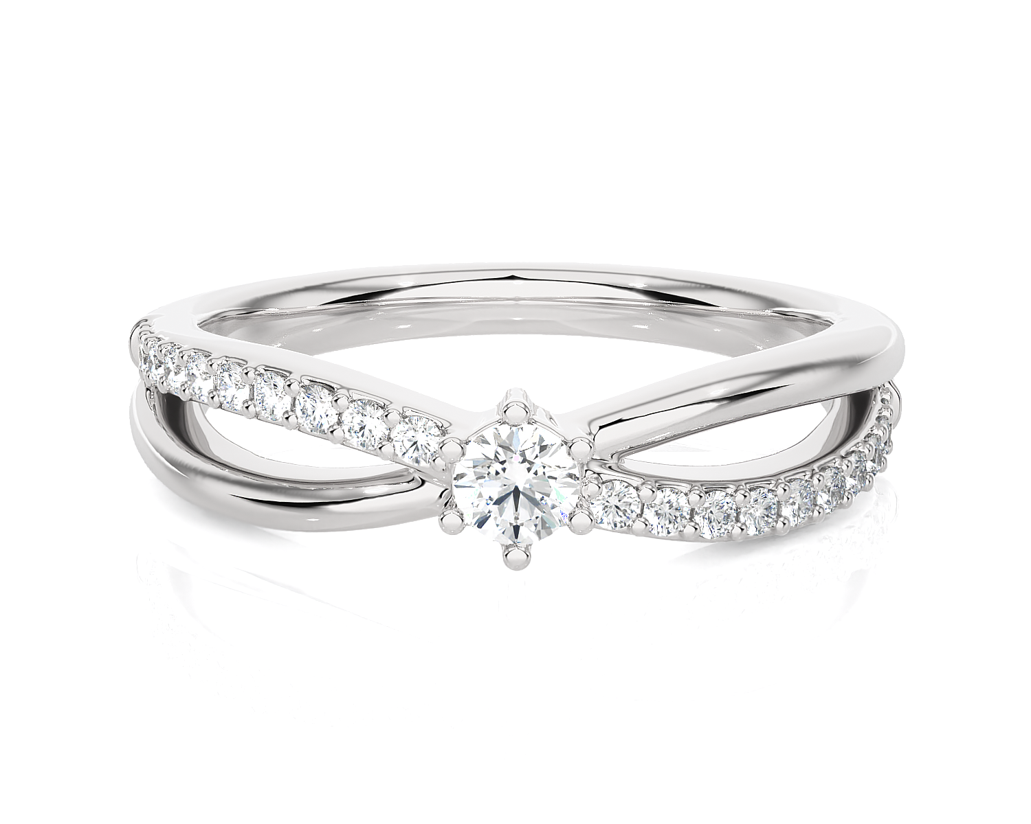 1/3 ctw Round Lab Grown Diamond Ring