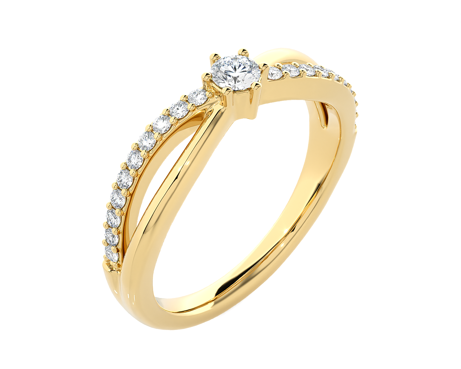 1/3 ctw Round Lab Grown Diamond Ring
