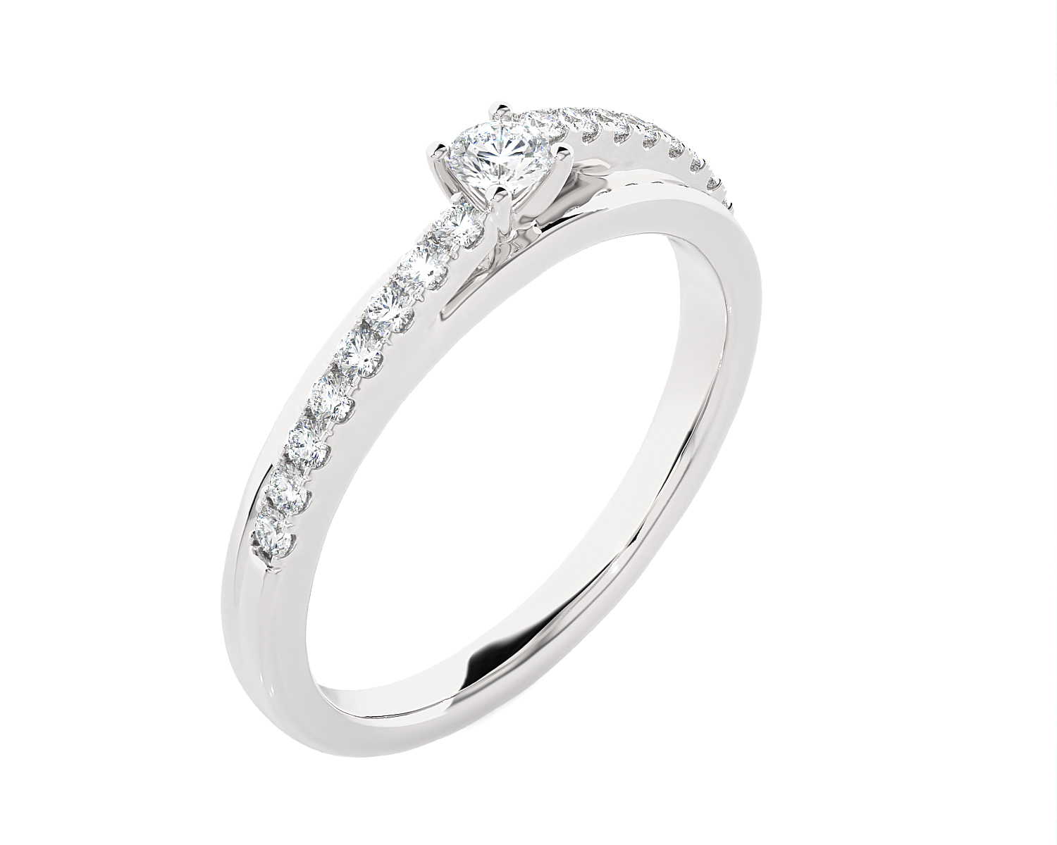1/4 ctw Round Lab Grown Diamond Ring