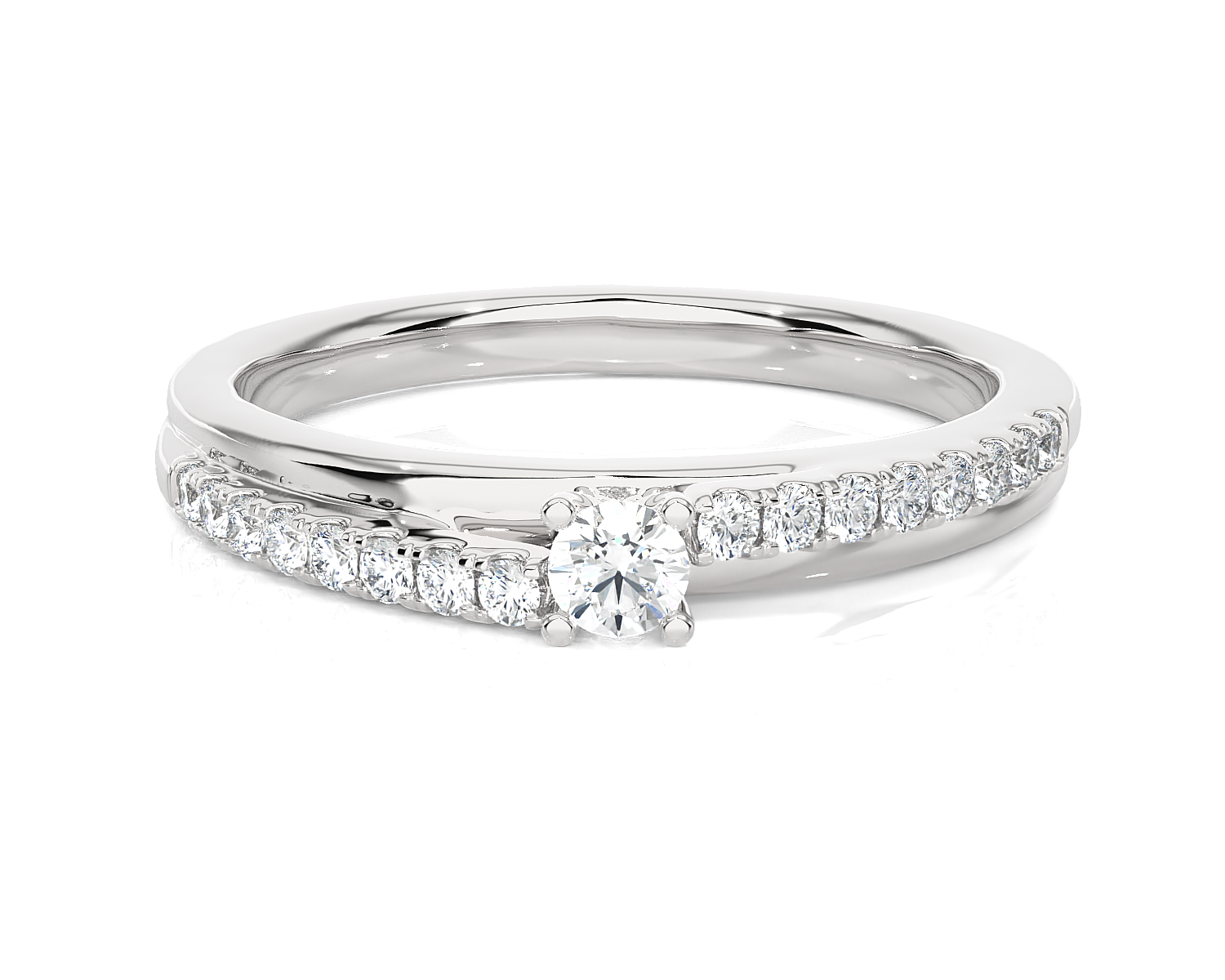 1/4 ctw Round Lab Grown Diamond Ring