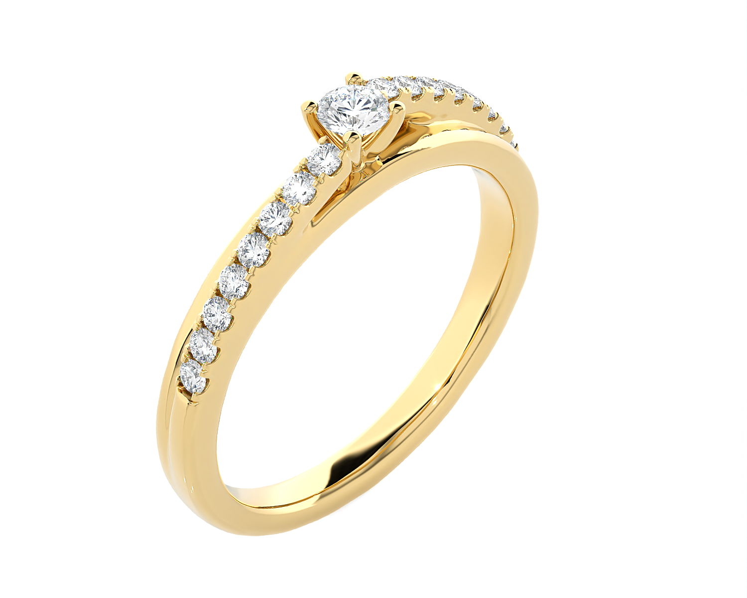 1/4 ctw Round Lab Grown Diamond Ring