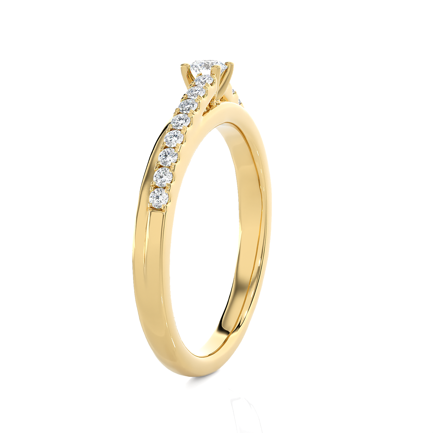 1/4 ctw Round Lab Grown Diamond Ring