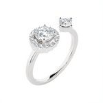 7/8 ctw Round Lab Grown Diamond Ring