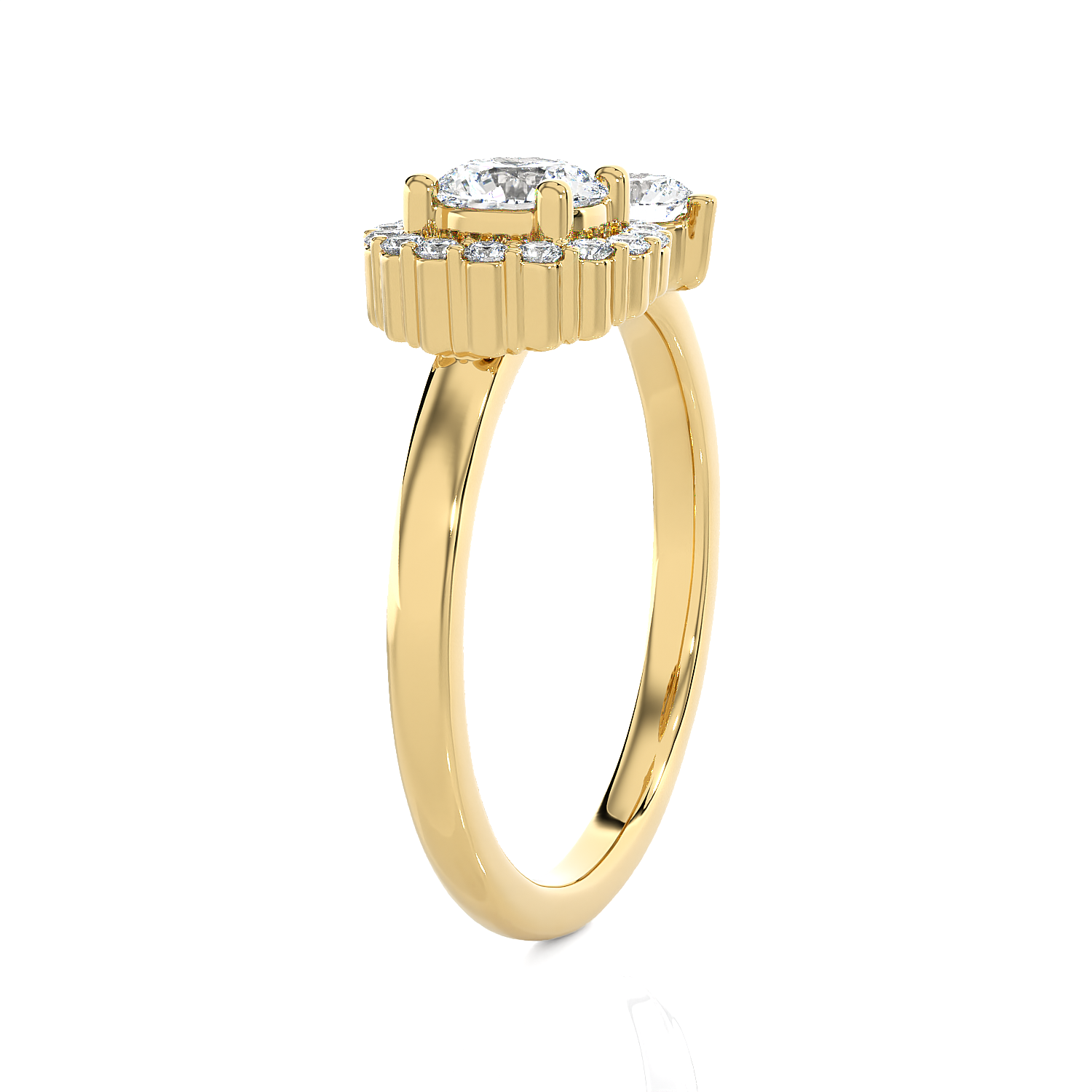 7/8 ctw Round Lab Grown Diamond Ring