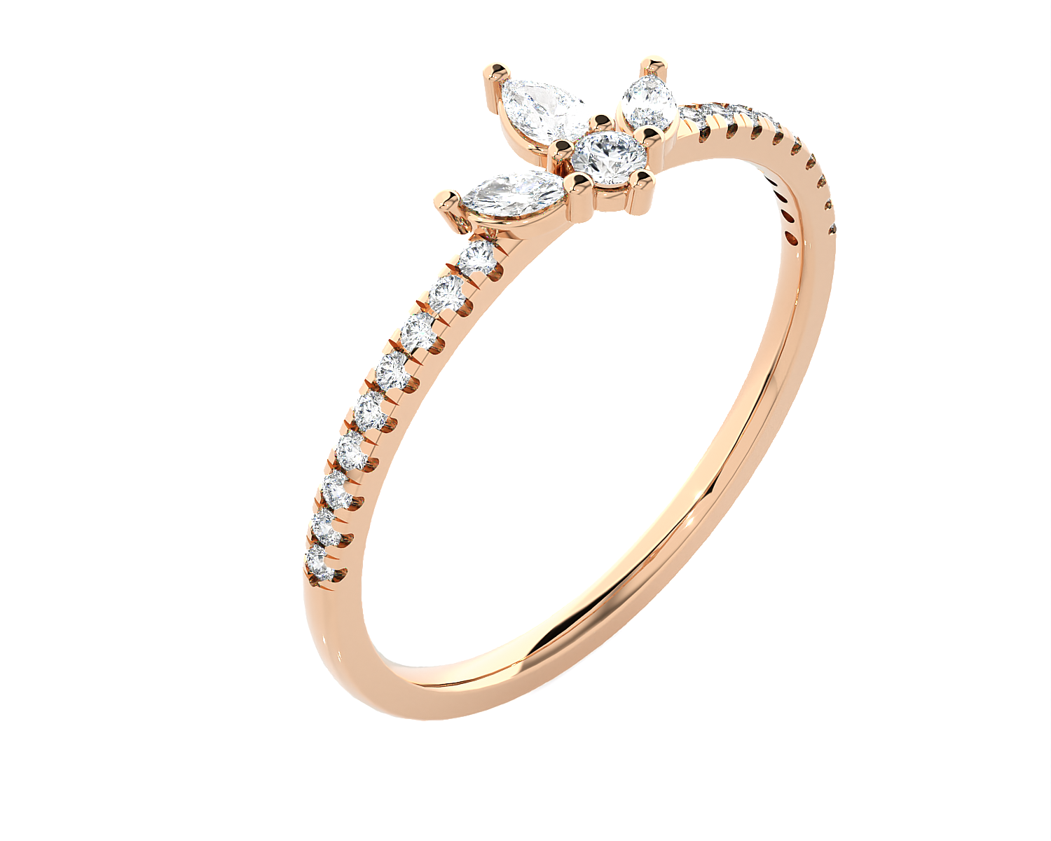 1/3 ctw Round Lab Grown Diamond Ring