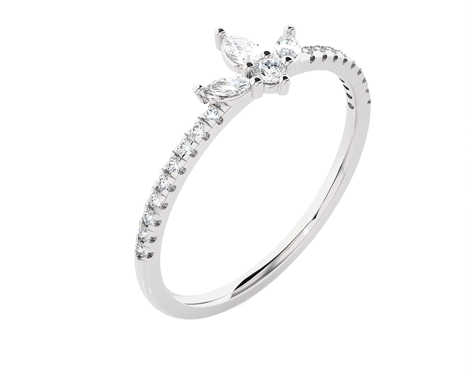 1/3 ctw Round Lab Grown Diamond Ring