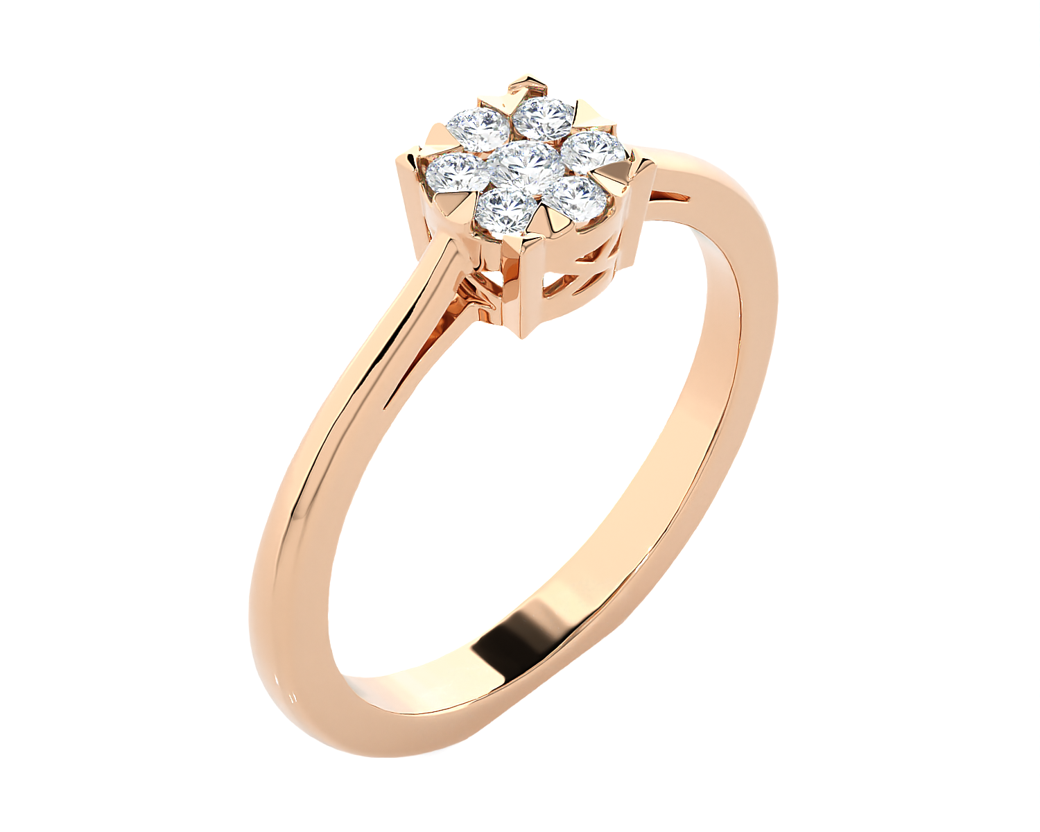1/5 ctw Round Lab Grown Diamond Ring