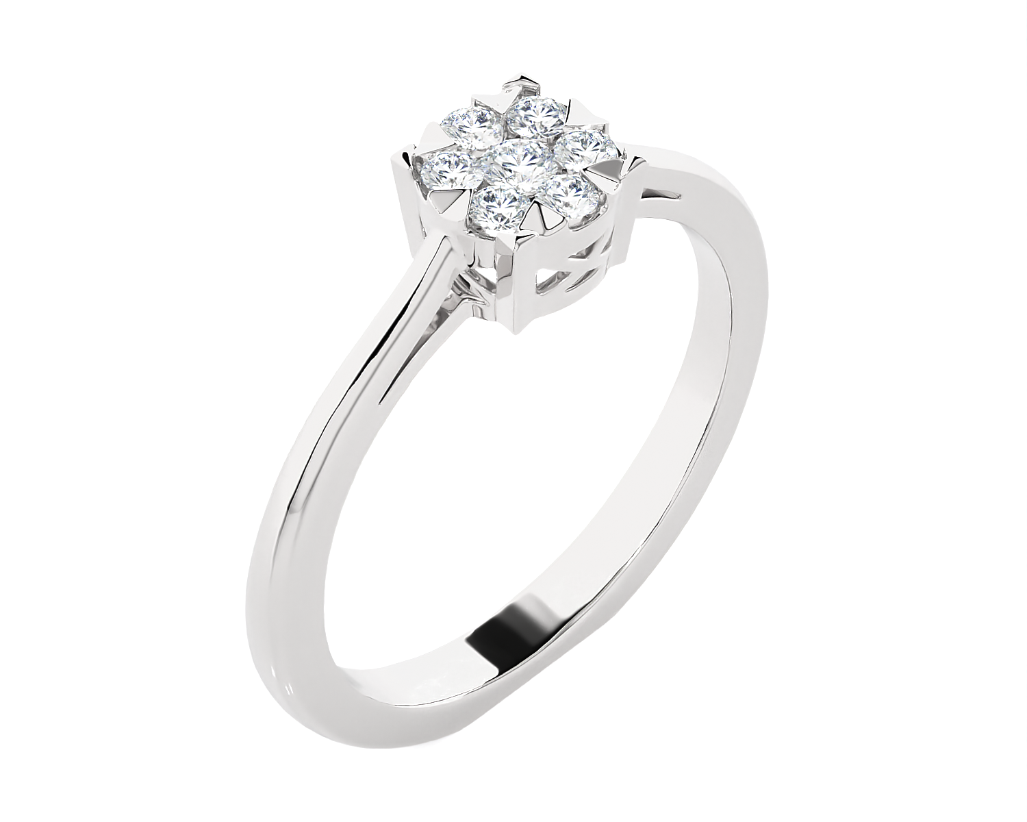 1/5 ctw Round Lab Grown Diamond Ring