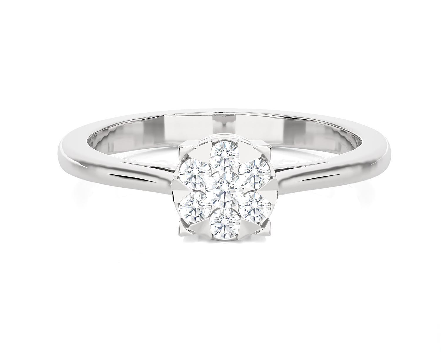 1/5 ctw Round Lab Grown Diamond Ring