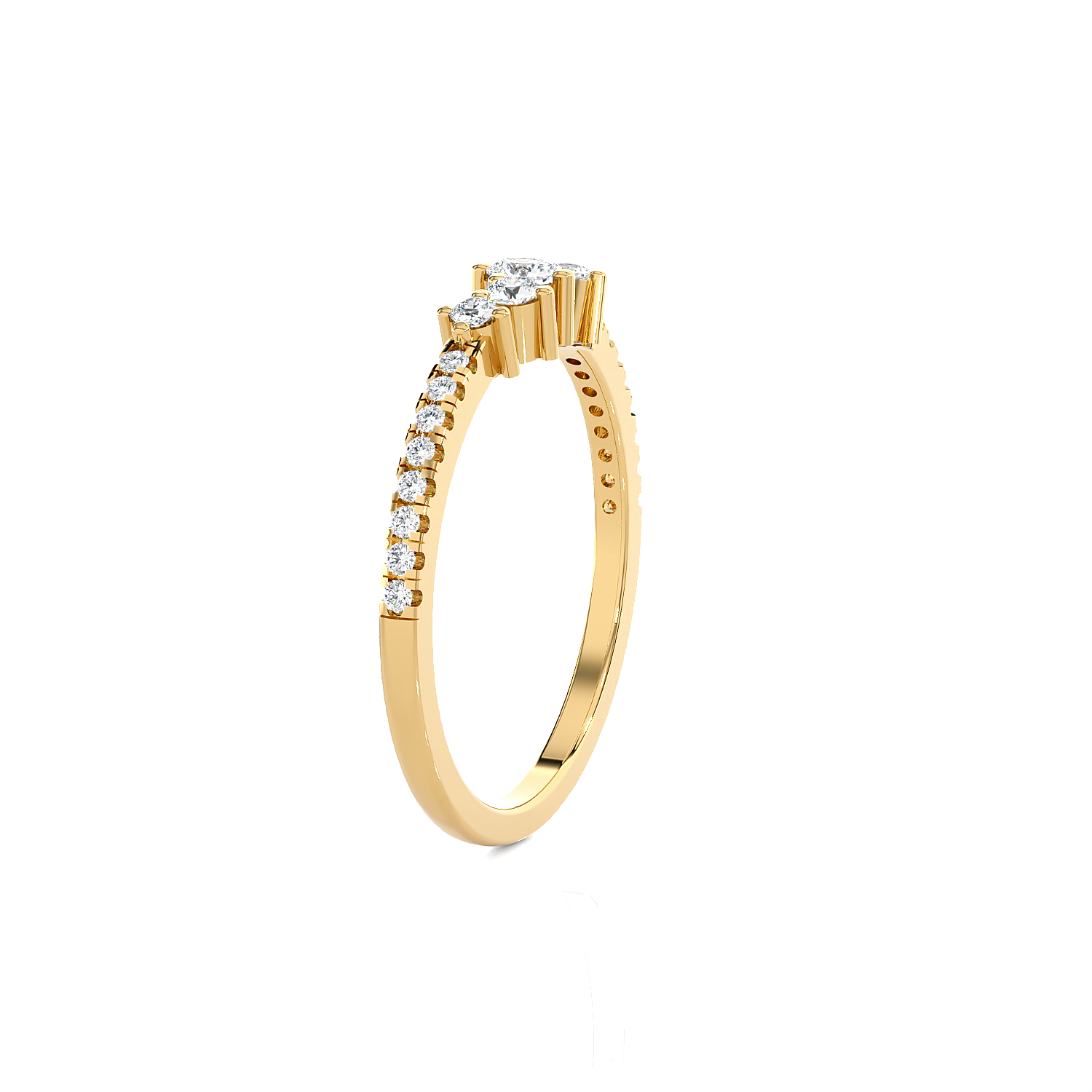 1/4 ctw Round Lab Grown Diamond Ring