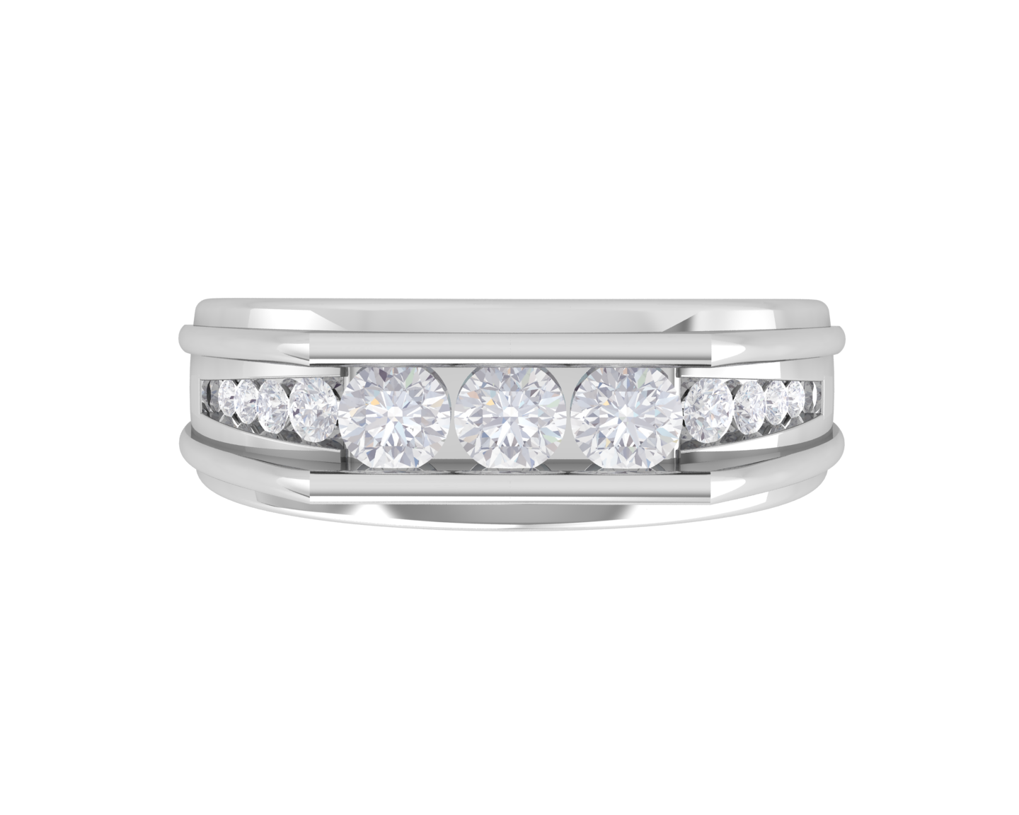 1 ctw Round Lab Grown Diamond Men's Ring