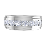 1 1/2 ctw Round Lab Grown Diamond Men's Ring