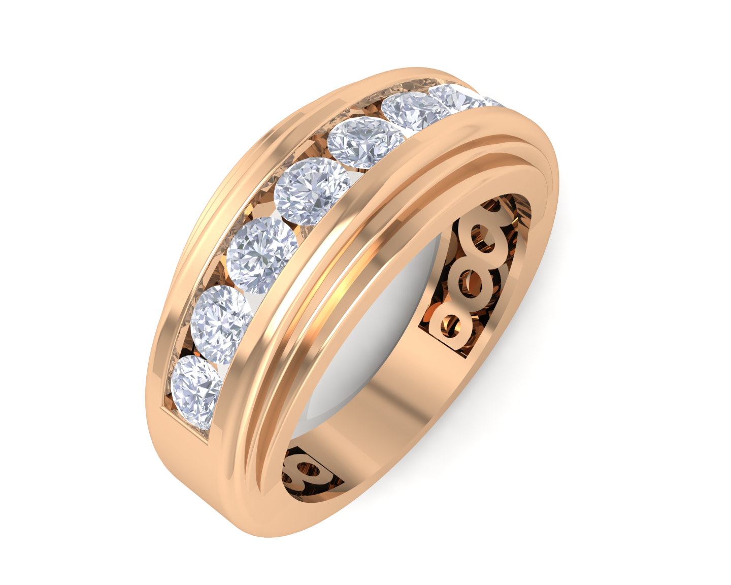 1/2 ctw Round Lab Grown Diamond Men's Ring – RegalAvenue