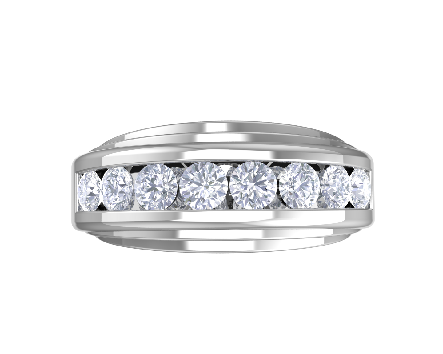 1 1/2 ctw Round Lab Grown Diamond Men's Ring