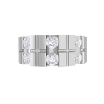 1 1/5 ctw Round Lab Grown Diamond Men's Ring