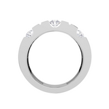 1 1/5 ctw Round Lab Grown Diamond Men's Ring