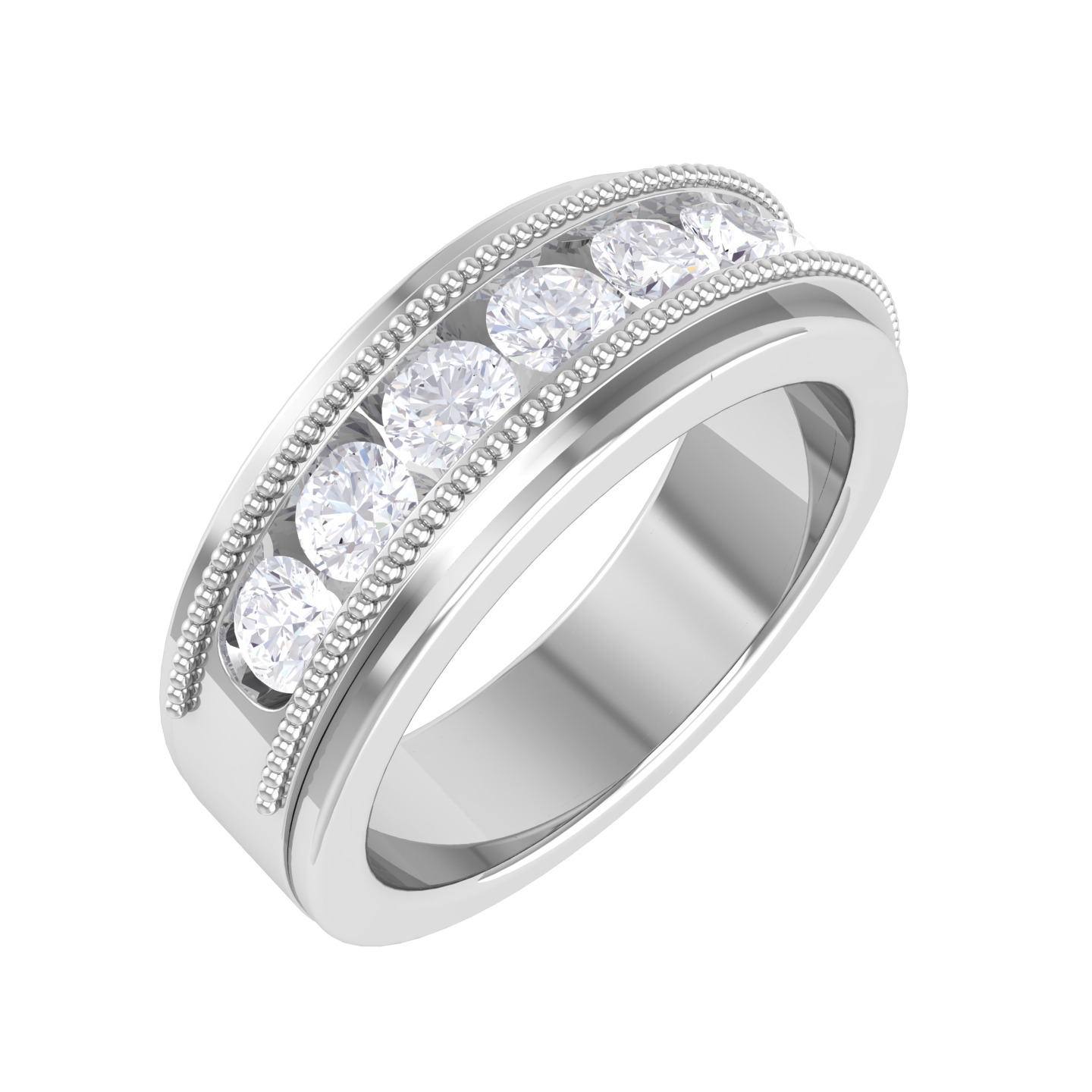 1 1/2 ctw Round Lab Grown Diamond Men's Ring