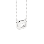 Emerald-Cut Lab Grown Diamond Solitaire Pendant