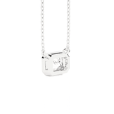 Emerald-Cut Lab Grown Diamond Solitaire Pendant